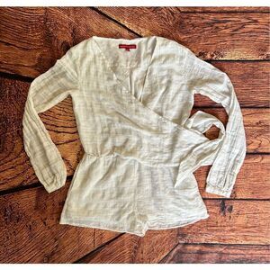 Saks fifth avenue white‎ linen romper